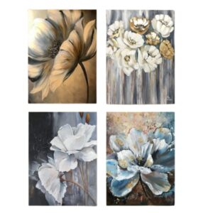 Ooyestore Elegant Living – 4 Piece Wooden Wall Art Frame Set