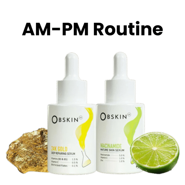 ObskinUK Glow Duo+ AM–PM Serum Kit (30ml x 2)