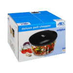 Anex Super Deluxe Manual Pull Chopper – Effortless Food Cutter AG-01 (Black)