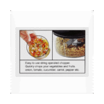 Anex Super Deluxe Manual Pull Chopper – Effortless Food Cutter AG-01 (Black) - Image 5