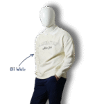 Combo Off-White Polo Sweatshirt & Navy Jogger Set - Image 2