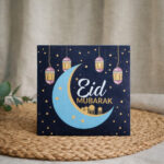 Eid Mubarak Crescent & Lanterns Envelope - Image 2