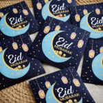 Eid Mubarak Crescent & Lanterns Envelope - Image 4