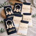 Black & Gold Arabic Eid Mubarak Premium Eidi Envelope – Exclusive Luxury Cash Gift Cover - Image 3