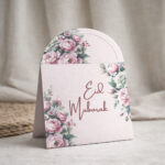 Pastel Pink Rose Eid Mubarak Envelope – Romantic Floral Eidi Money Cover - Image 3