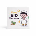 Happy Eid Mubarak Cute Boy Eidi Tikki – Kids Money Gift Envelope