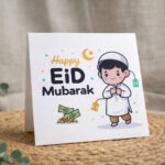 Happy Eid Mubarak Cute Boy Eidi Tikki – Kids Money Gift Envelope - Image 3