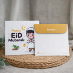 Happy Eid Mubarak Cute Boy Eidi Tikki – Kids Money Gift Envelope - Image 4