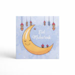 Moon & Lantern Eid Mubarak Eidi Envelope – Festive Cash Gift Cover