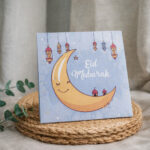 Moon & Lantern Eid Mubarak Eidi Envelope – Festive Cash Gift Cover - Image 2