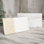 White & Gold Ornamental Premium Envelope - Image 2