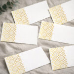 White & Gold Ornamental Premium Envelope - Image 3