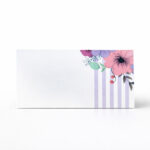Minimal Floral Stripe Premium Envelope
