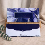 Navy Blue Marble Texture Premium Envelope - Image 3