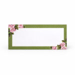 Green Floral Frame Premium Card Envelope