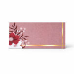 Pink & Gold Floral Premium Card Envelope