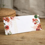 Royal Orange Floral Premium Card Envelope - Image 2