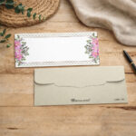 Premium Pink Lily Floral Sound Card Envelope - Image 3