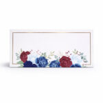 Royal Red & Blue Rose Premium Sound Card Envelope