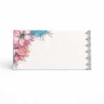 Artistic Watercolor Floral Corner Premium Envelope