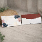 Elegant Pastel Leaf Frame Premium Sound Card Envelope - Image 2
