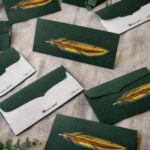 Premium Golden Feather Designer Sound Card Envelope (Pack of 10) - Image 4