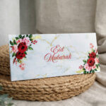 Floral Marble Premium Eid Mubarak Envelope (10PCS) - Image 3