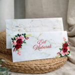 Floral Marble Premium Eid Mubarak Envelope (10PCS) - Image 2