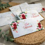 Floral Marble Premium Eid Mubarak Envelope (10PCS) - Image 4