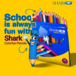 Shark Color Pencils Set of 24 Colors - Image 4