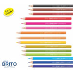 Mercury Brito 12 Colour Pencils Full Size - Image 5