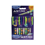 Mercury ASTRO Fountain Pen – Pack of 10 | Space & Frozen Theme | Smooth Writing Ink Pen for Students