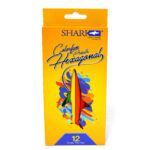 Shark CPH-12 Hexagonal Full Size 12 Colour Pencils